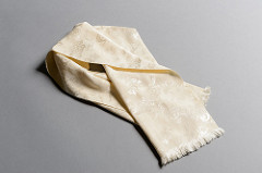 Men's Ivory Jacquard Muffler