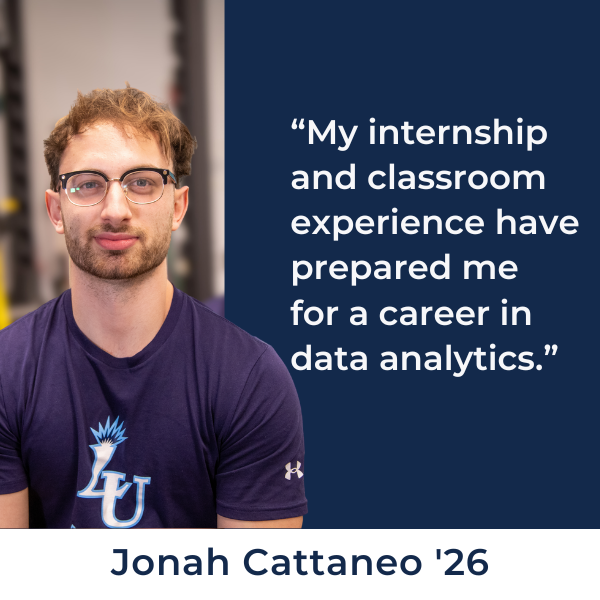 Student profile - My internship and classroom experience have prepared me for a career in data analytics.