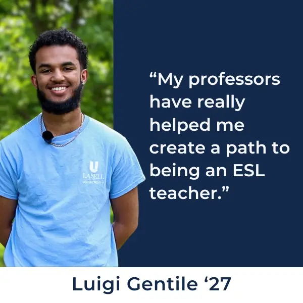 student profile - My professors have really helped me create a path to being an ESL teacher.